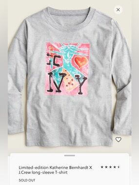 JCrew x Katherine Bernhardt LS Top Small